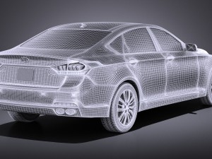 Hyundai Genesis 2016 vray 3D Модель