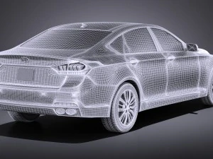 Hyundai Genesis 2016 vray 3D Model