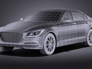 Hyundai Genesis 2016 vray 3D Модель