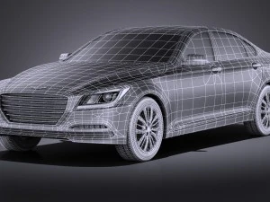 Hyundai Genesis 2016 vray 3D Model