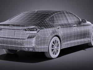 Hyundai Genesis 2016 vray 3D Model