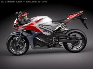 Honda CBR 600RR 2009 3D Model