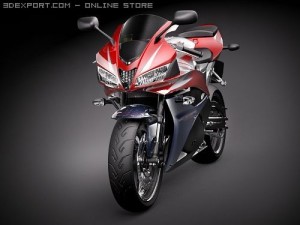 Honda CBR 600RR 2009 3D-Modell