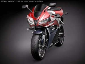 Honda CBR 600RR 2009 3D Model