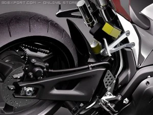 Honda CBR 600RR 2009 3D Model