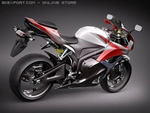 Honda CBR 600RR 2009 3D Model