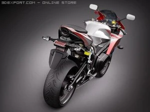 Honda CBR 600RR 2009 3D Model