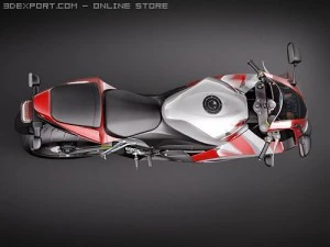Honda CBR 600RR 2009 3D Model