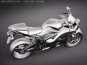 Honda CBR 600RR 2009 3D-Modell