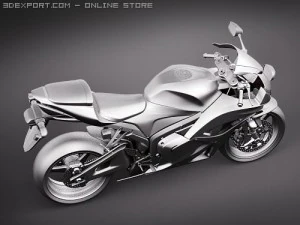 Honda CBR 600RR 2009 3D Model