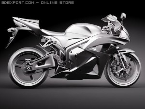 Honda CBR 600RR 2009 3D-Modell