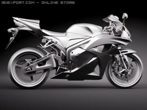 Honda CBR 600RR 2009 3D Model