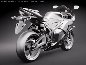 Honda CBR 600RR 2009 3D Model
