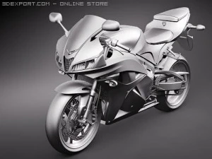 Honda CBR 600RR 2009 3D Model