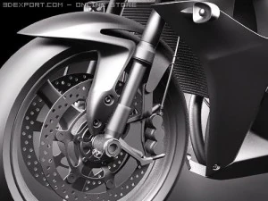 Honda CBR 600RR 2009 3D Model