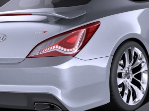 Hyundai Genesis Coupe 2016 vray 3D Model