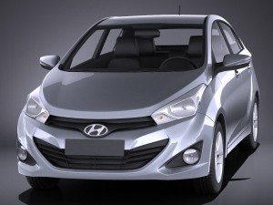 Hyundai HB20S 2015 vray Modèle 3D