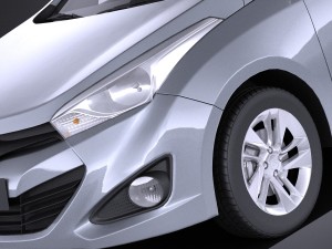 Hyundai HB20S 2015 vray Modèle 3D