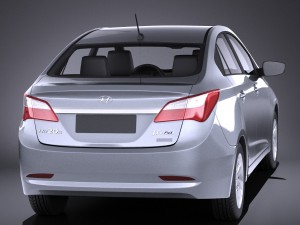 Hyundai HB20S 2015 vray Modèle 3D