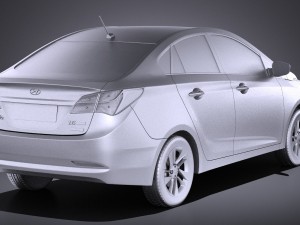 Hyundai HB20S 2015 vray Modèle 3D