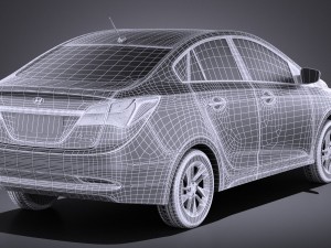 Hyundai HB20S 2015 vray Modèle 3D
