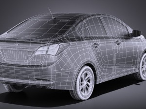 Hyundai HB20S 2015 vray Modèle 3D