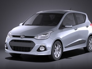 Hyundai i10 2016 vray 3D Model