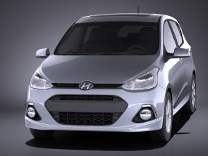 Hyundai i10 2016 vray 3D Model