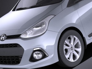 Hyundai i10 2016 vray 3D Model
