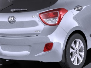 Hyundai i10 2016 vray 3D Model