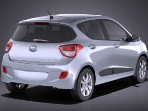 Hyundai i10 2016 vray 3D Model