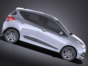 Hyundai i10 2016 vray 3D Model