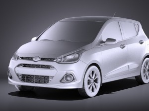 Hyundai i10 2016 vray 3D Model