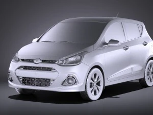 Hyundai i10 2016 vray 3D Model