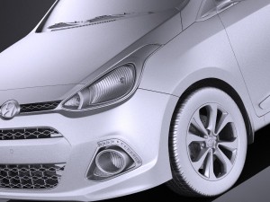 Hyundai i10 2016 vray 3D Model