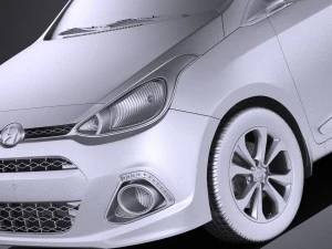 Hyundai i10 2016 vray 3D Model