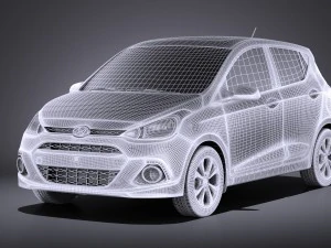 Hyundai i10 2016 vray 3D Model