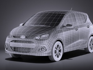 Hyundai i10 2016 vray 3D Model