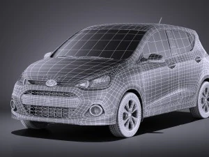 Hyundai i10 2016 vray 3D Model