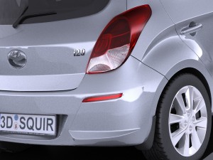 Hyundai i20 5-door 2014 vray 3D Модель