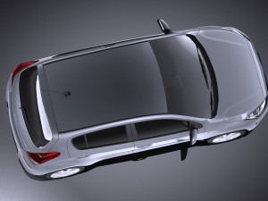 Hyundai i20 5-door 2014 vray 3D Модель