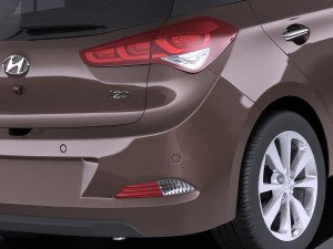 Hyundai i20 2017 vray 3D Model