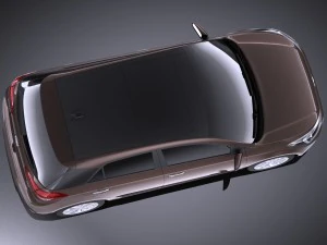 Hyundai i20 2017 vray 3D Model