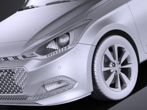 Hyundai i20 2017 vray Modelo 3D
