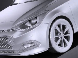 Hyundai i20 2017 vray 3D Model