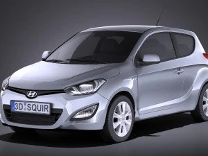 Hyundai i20 3-дверний 2014 vray 3D Модель
