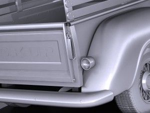 Generic Classic Pickup 1950 3D-Modell