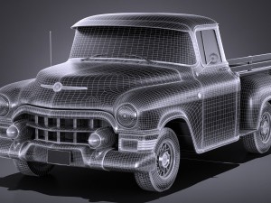 Generic Classic Pickup 1950 3D-Modell
