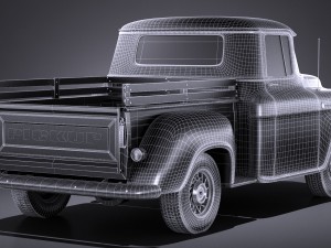 Generic Classic Pickup 1950 3D-Modell