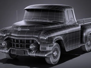 Pick-up classico generico del 1950 Modello 3D
